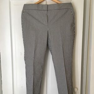 Ann Taylor Capri Seersucker Pants